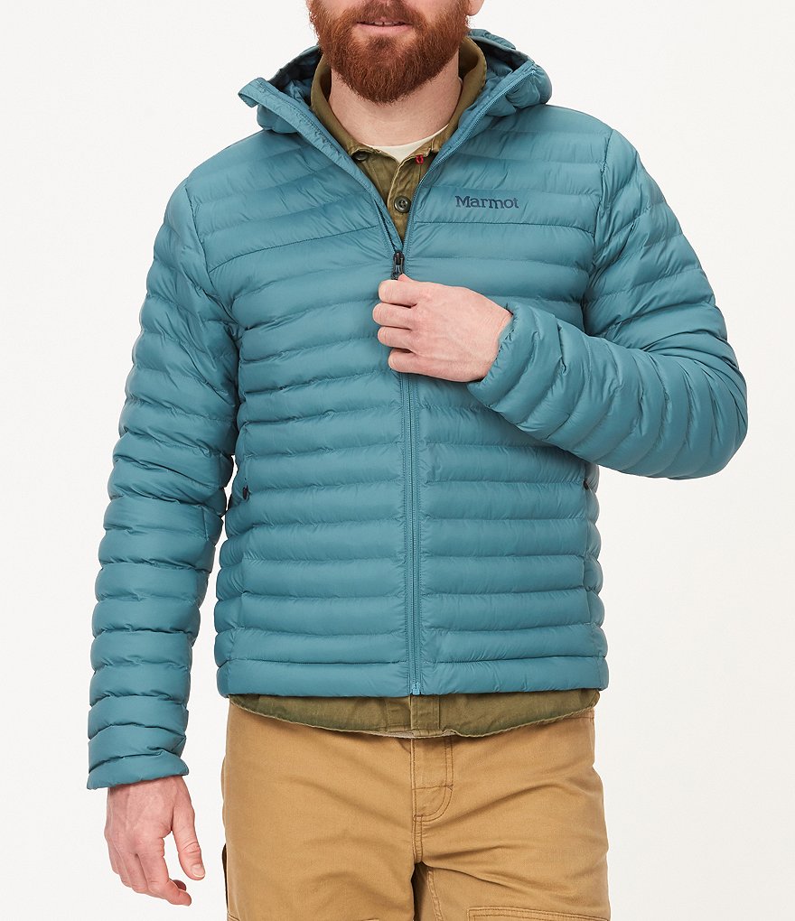 Marmot men's tullus on sale down hooded jacket