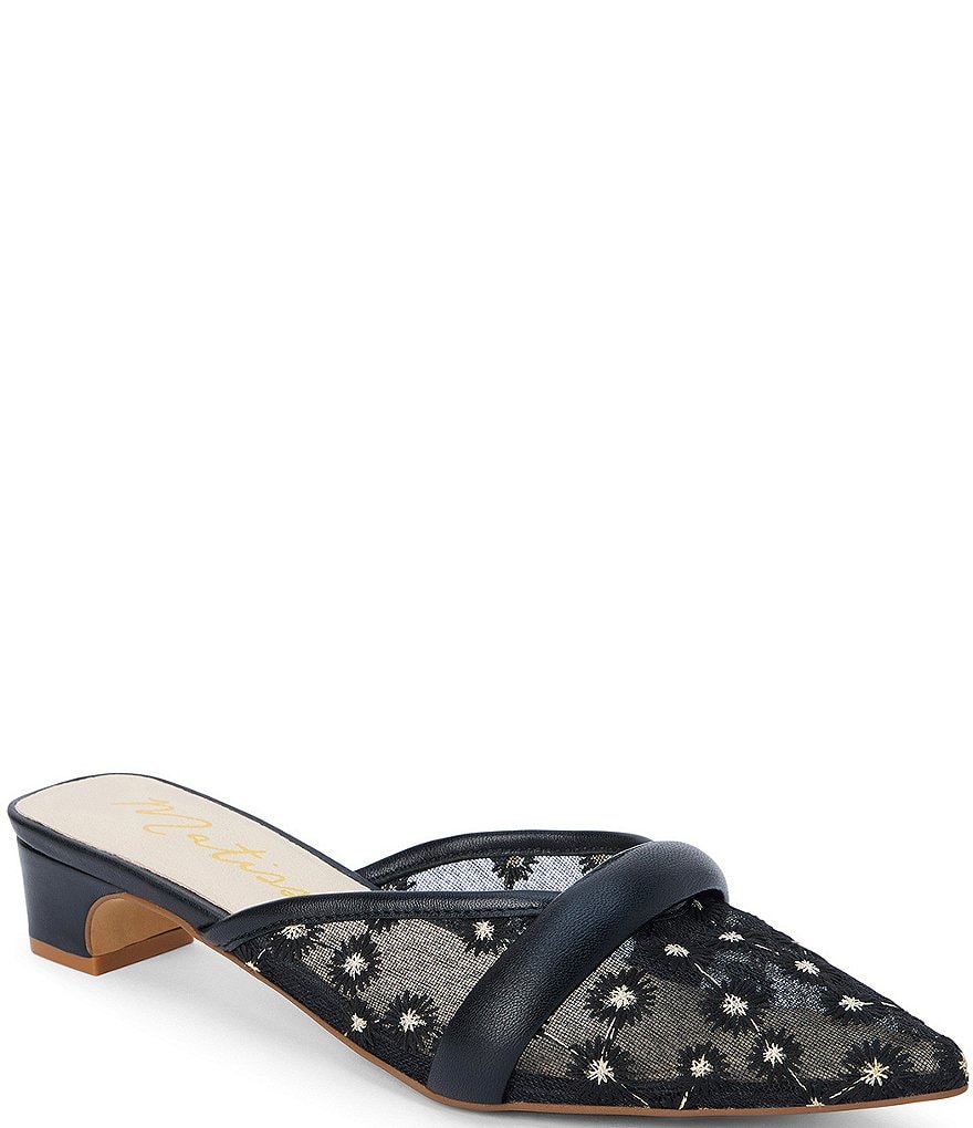 Matisse Kellan Floral Mesh Pointed Toe Mules | Dillard's