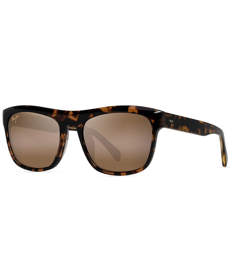 Maui Jim tortoise shell sunglasses EUC polarized Maui Jim OPIO Tortoise Amber POLARIZED Bronze Rectangular  main image 3