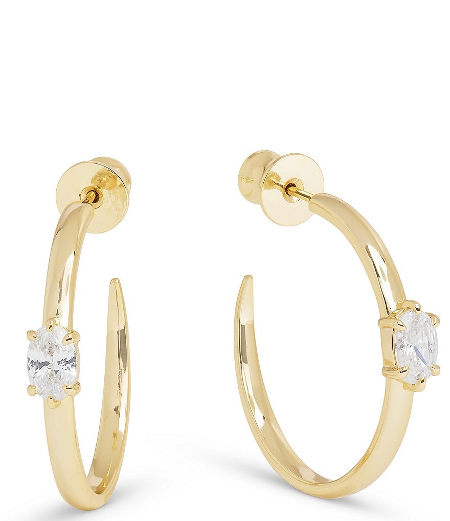 Melinda Maria She's On Point 1#double; Hoop Earrings