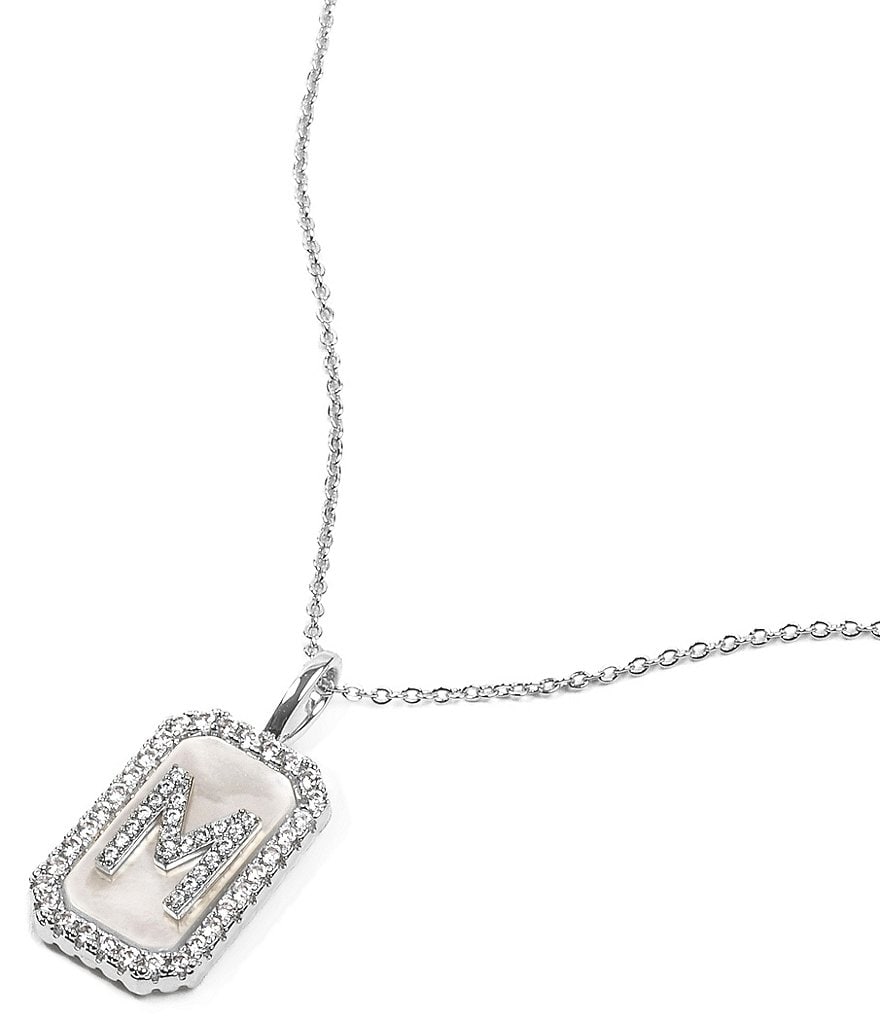 MILINDA ミリンダスタートアップセット SILVER Melinda Maria Silver Initial Short Pendant Necklace | Dillard's