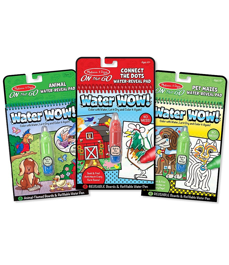 Melissa & Doug On The Go Water Wow! 3-Pack – Bindis and Bottles