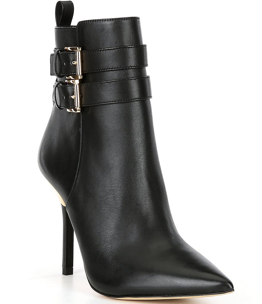 Michael Kors Amal Leather Buckle Ankle Stiletto Booties Dillard s