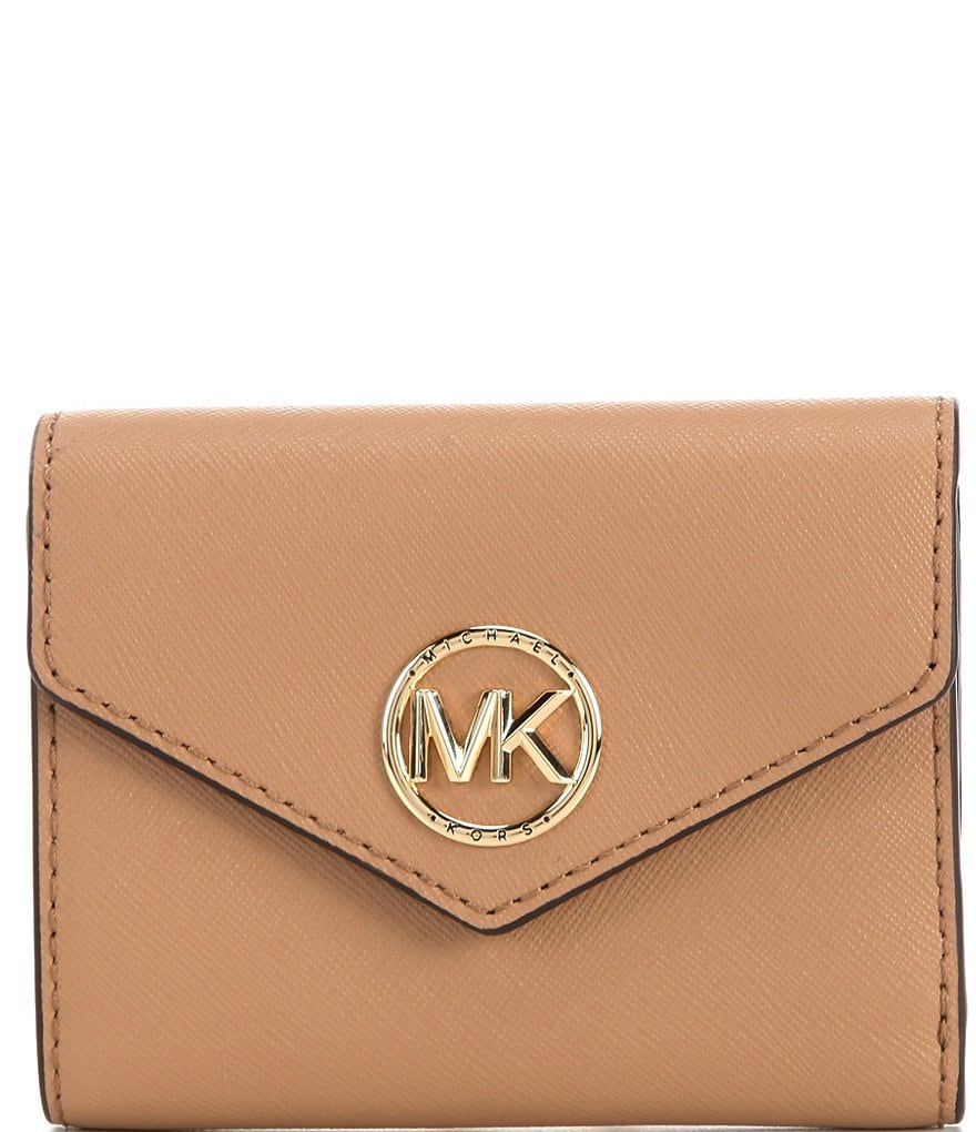 Carmen Medium Logo and Leather Tri-Fold Envelope Wallet