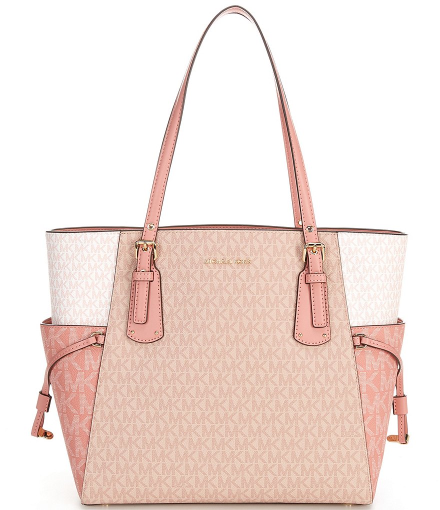 Voyager signature colorblock tote top