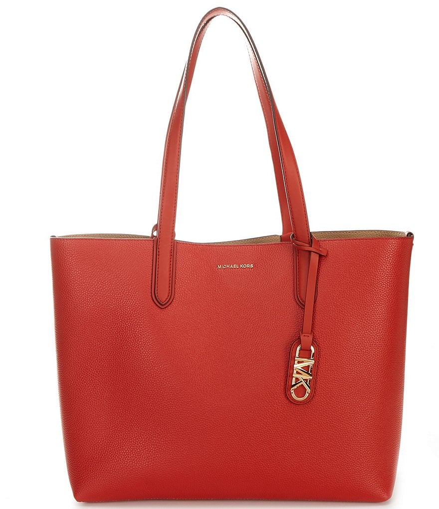 Michael Kors Eliza Extra-Large Pebbled Leather Reversible Tote Bag ...