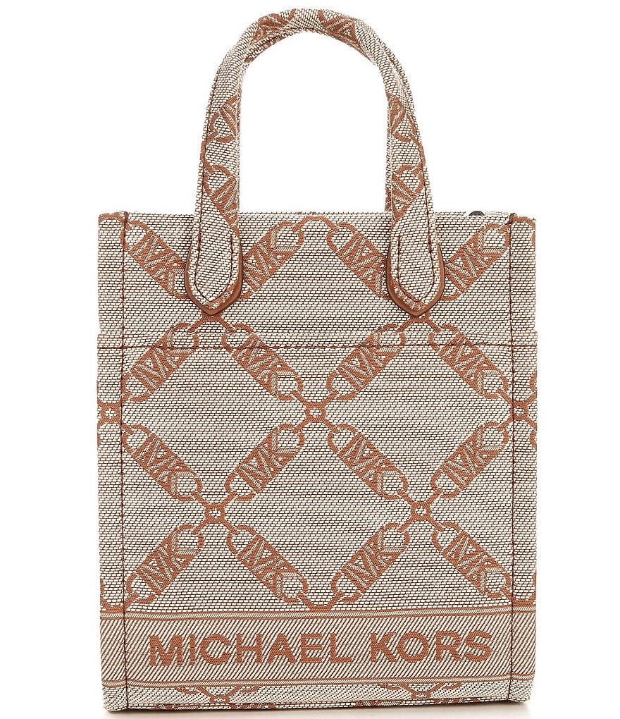 Buy Michael Kors Gigi Large Empire Logo Jacquard Tote Bag - Natural/Black