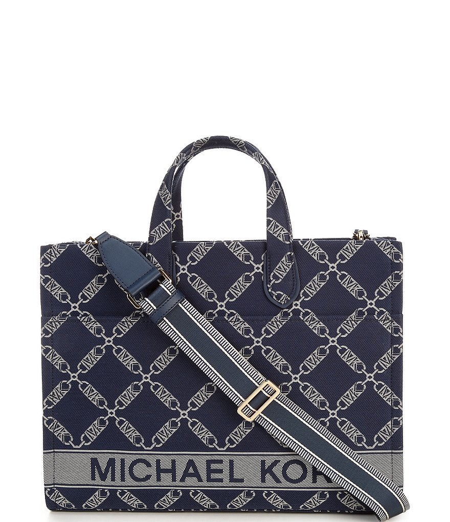 MICHAEL Michael Kors Logo-jacquard Stripe leggings in Blue
