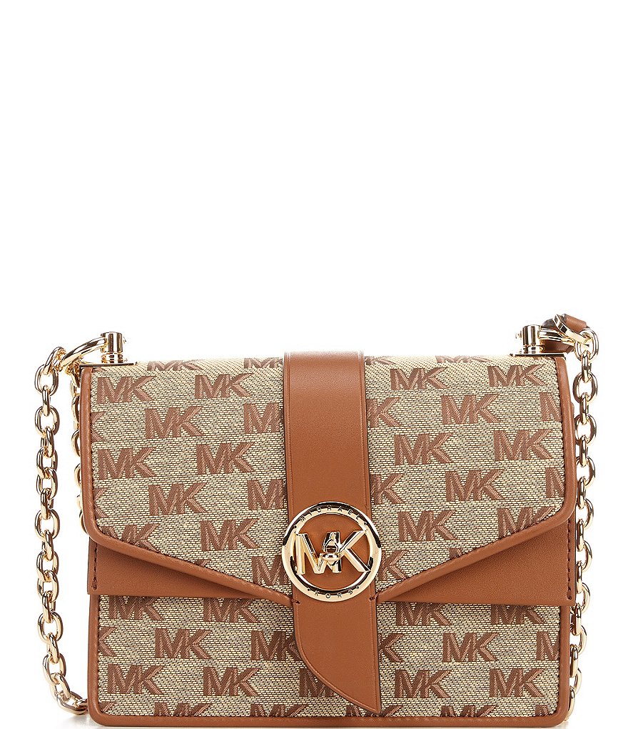 Michael Kors Greenwich Small Leather Convertible Crossbody Bag in