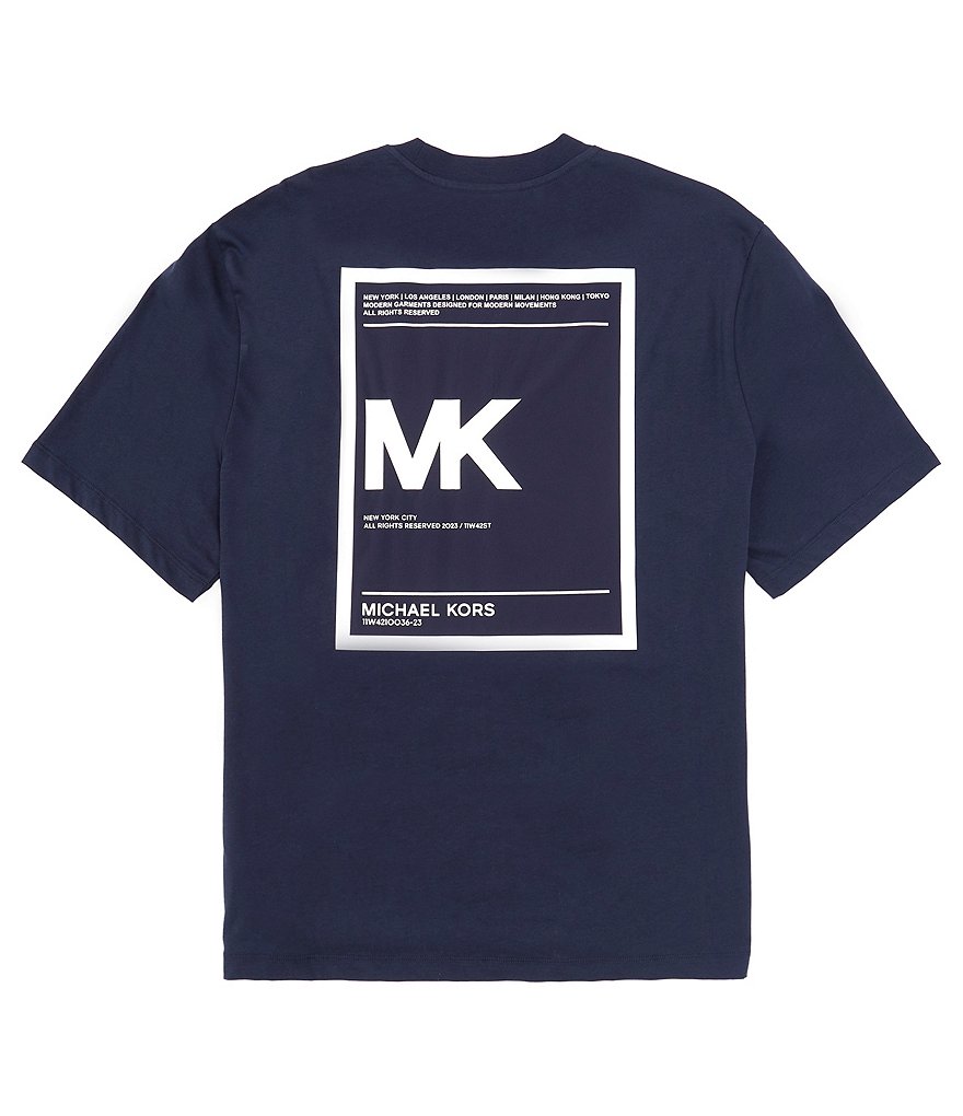 Buy Michael Kors Women Dark-Wash MK Chain Logo Denim Jacket With