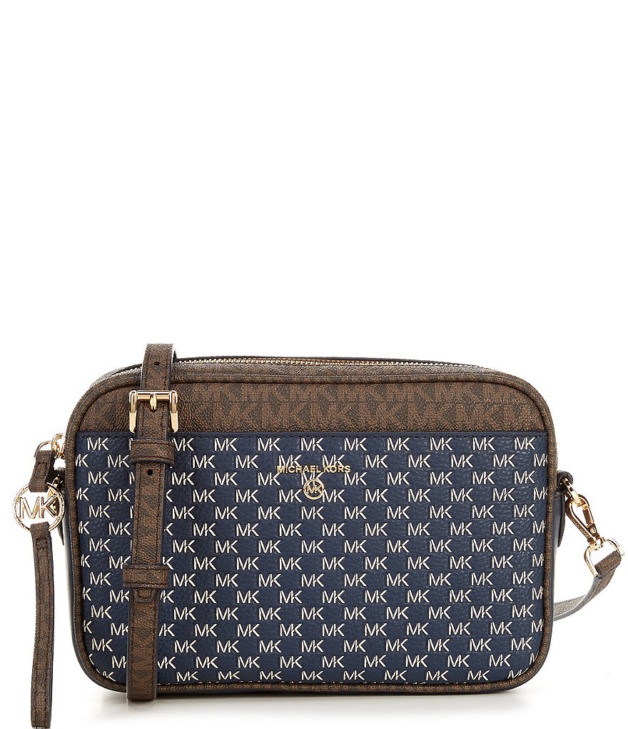 Michael Kors Large Charm East West Leather Camera Crossbody, Crossbody  Bags, Clothing & Accessories