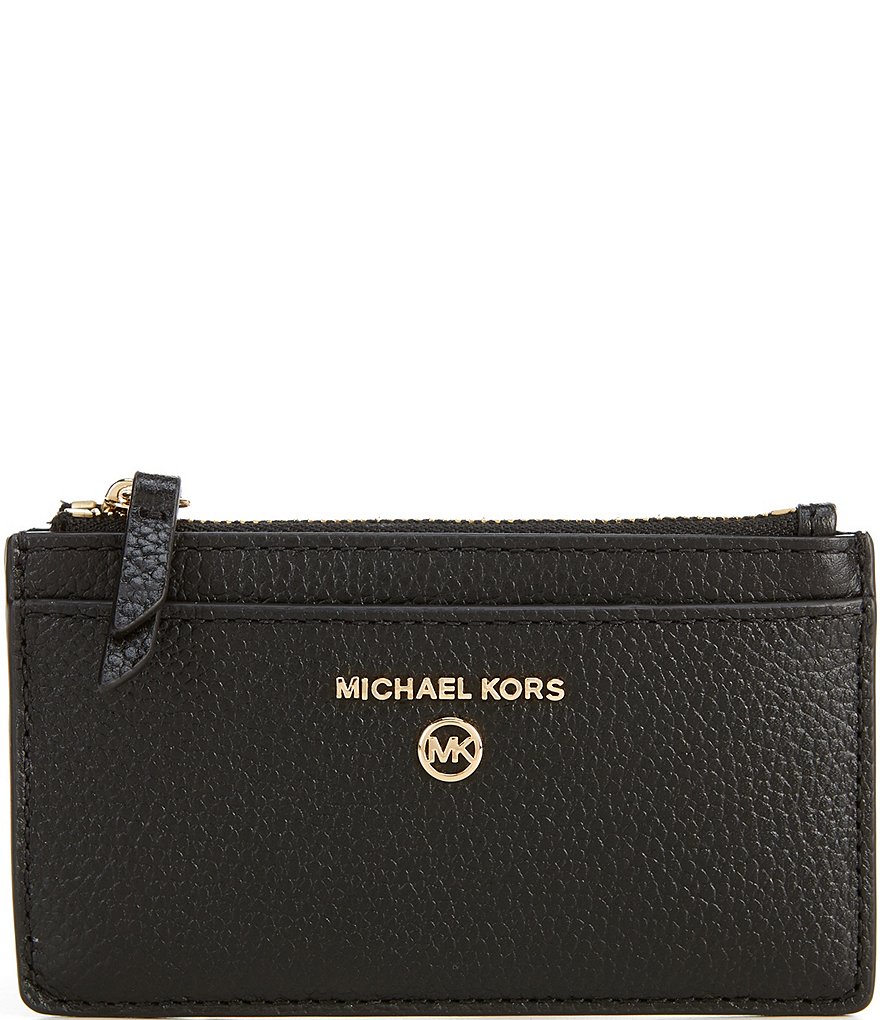 Michael Kors Jet Set Charm Pebble Leather Small Slim Card Case | Dillard's