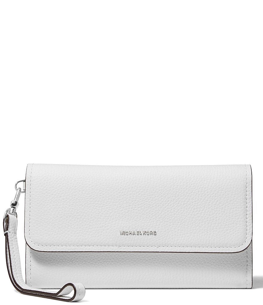 Michael Kors Jet Set Matte Pebbled Leather Medium Flap Double Zip