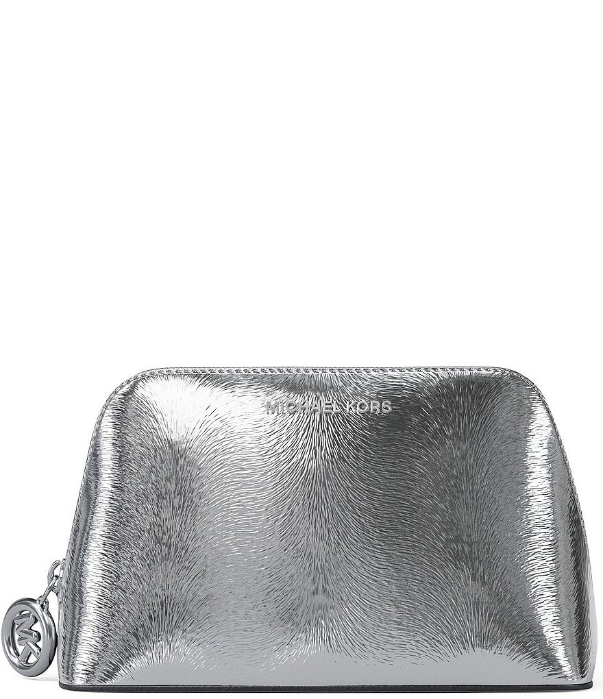 Micheal kors #さえぷ Michael Kors Jet Set Medium Patent Haircalf Embossed Charm Travel