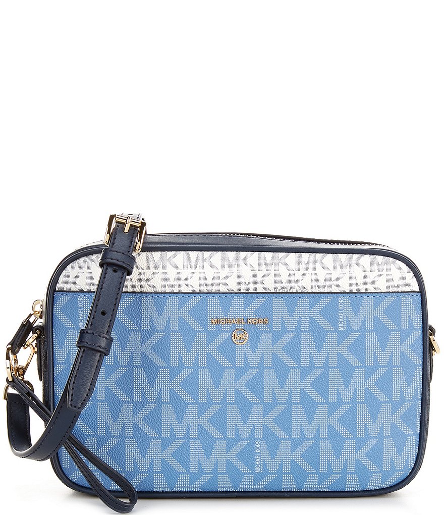 Michael kors metallic on sale signature east west crossbody