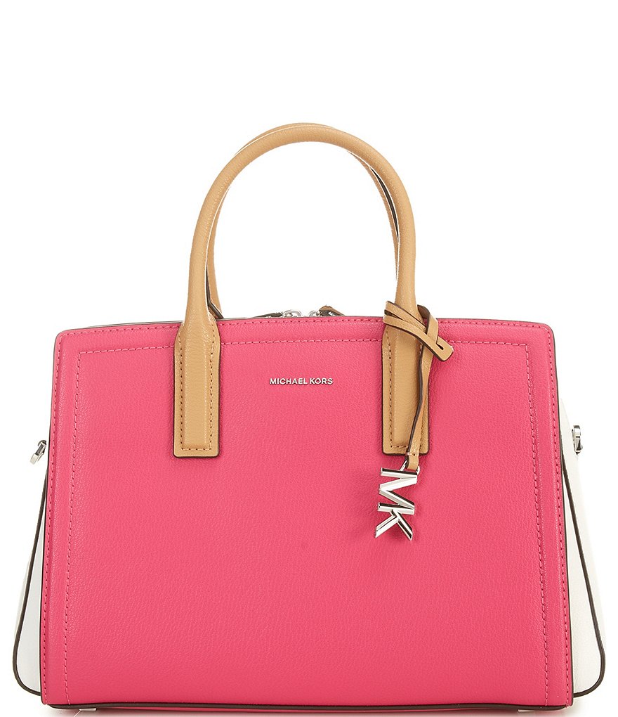 MICHAEL KORS バイカラーバッグ MICHAEL KORS Gilly Large Color-Block Logo and Leather Tote Bag