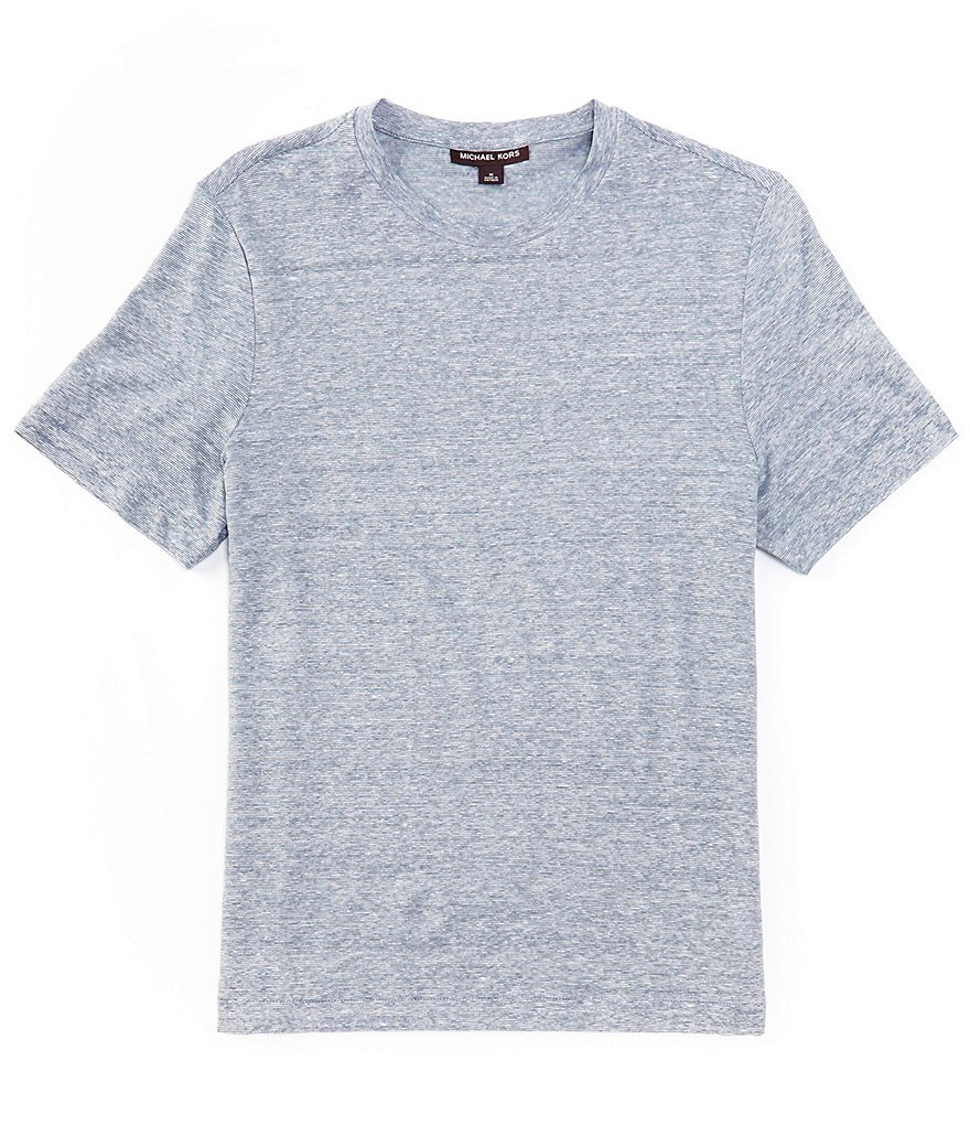 Tシャツ・カットソー Michael Kors LONG SLEEVES LINEN 2 POCKETS OVER SHIRT Linen Shirt | Michael Kors [US]