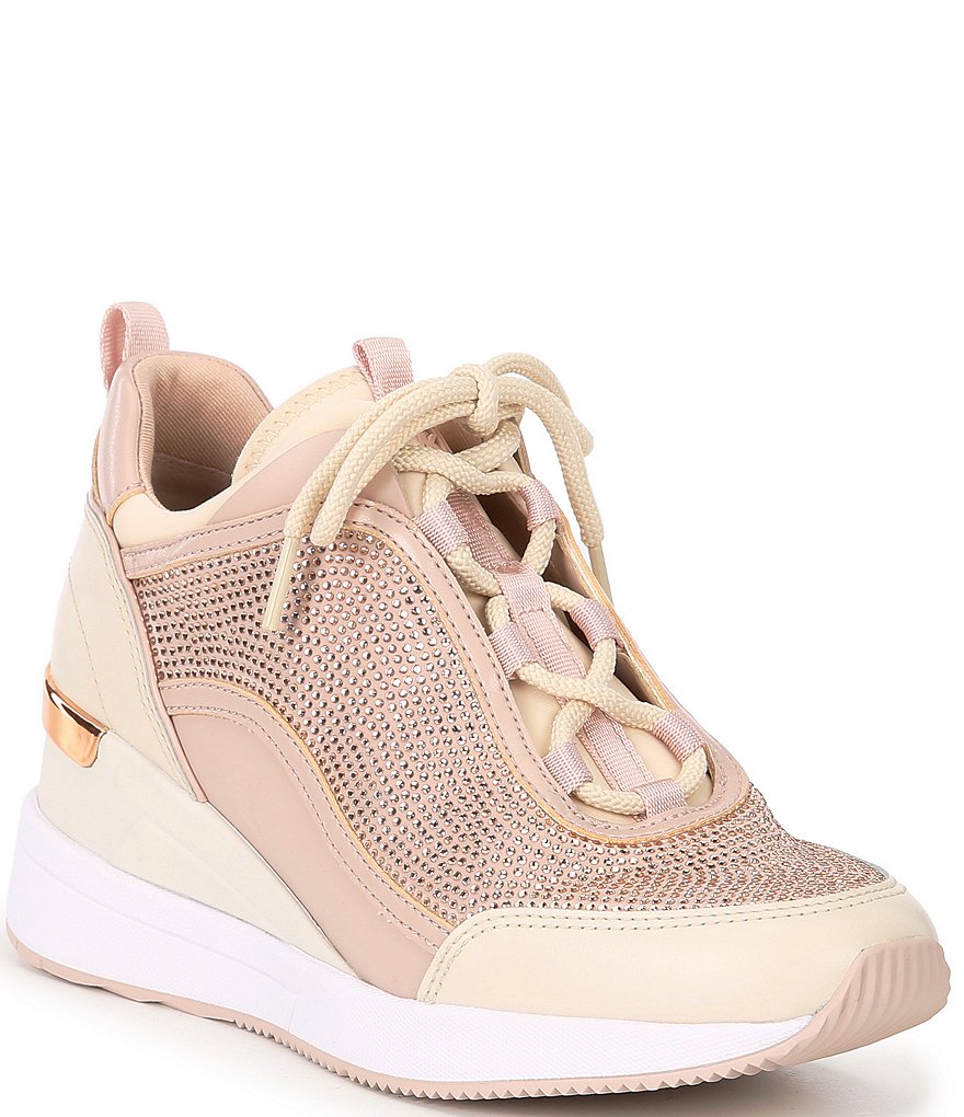 Michael kors hidden wedge retailer sneakers