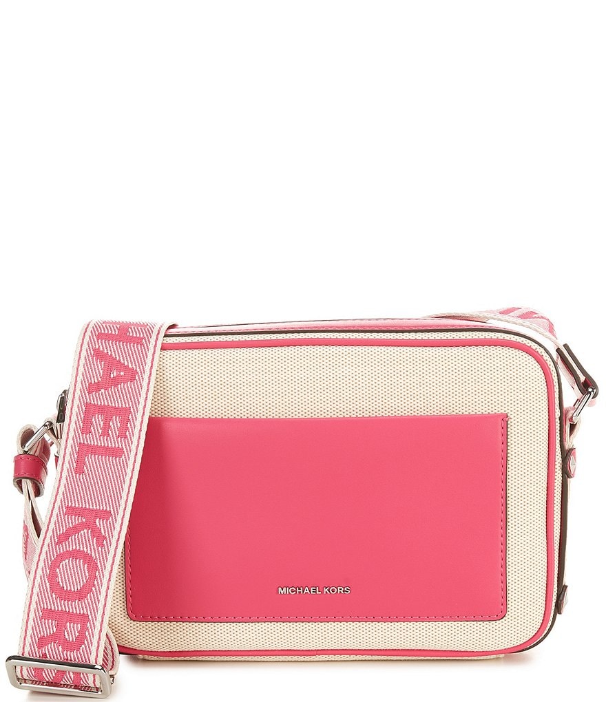 ミワBO・SO・JC２セット Michael Kors Maeve Large EW Pocket Two Tone Canvas Crossbody Bag