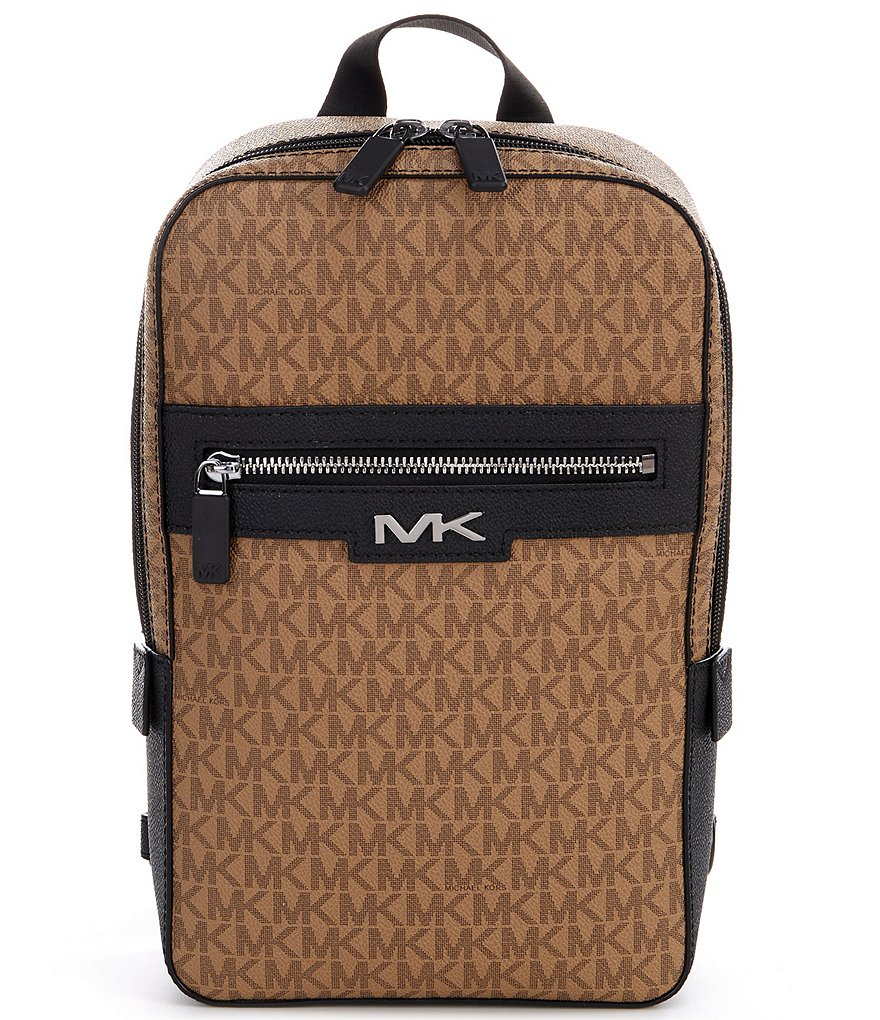 Michael Kors Malone Signature Logo Print Sling Bag