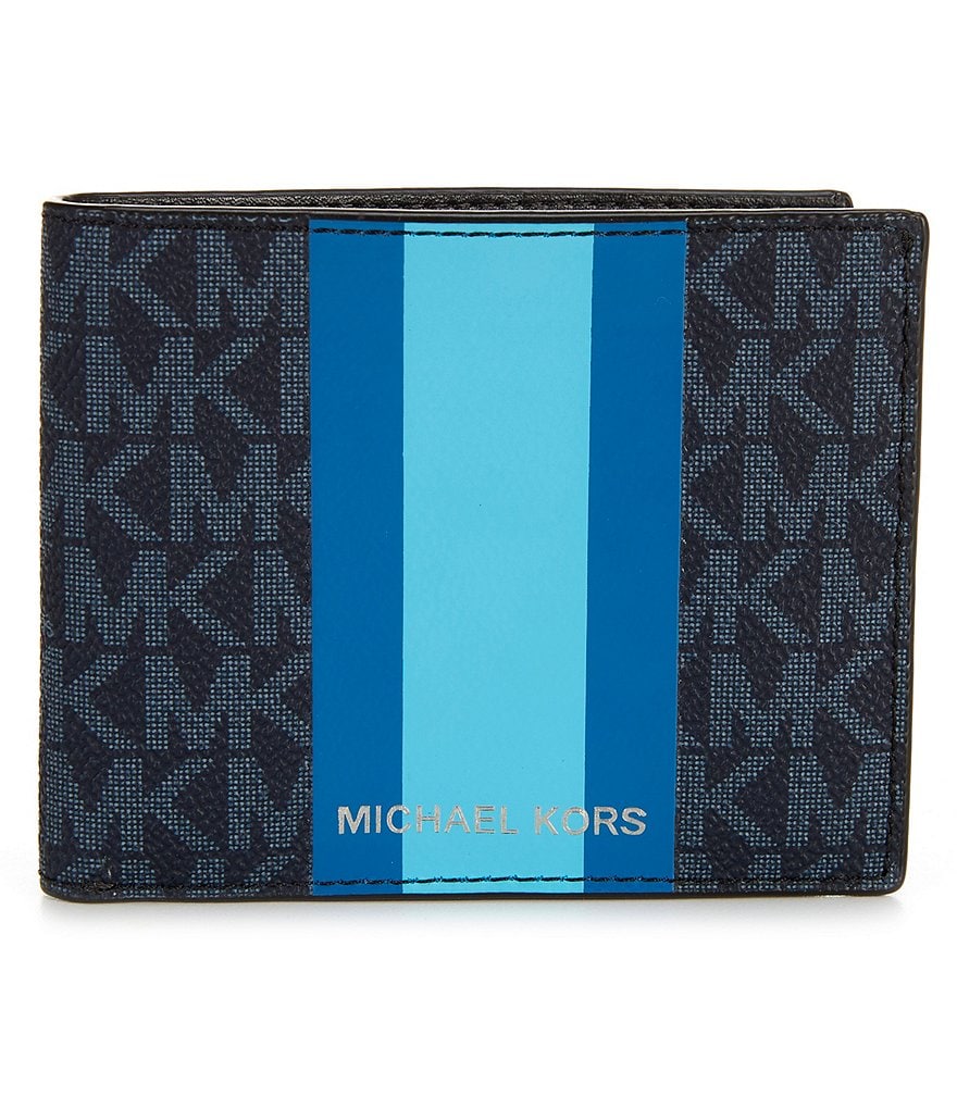 Buy Michael Kors Men Solid Blue Billfold Wallet Online - 672954