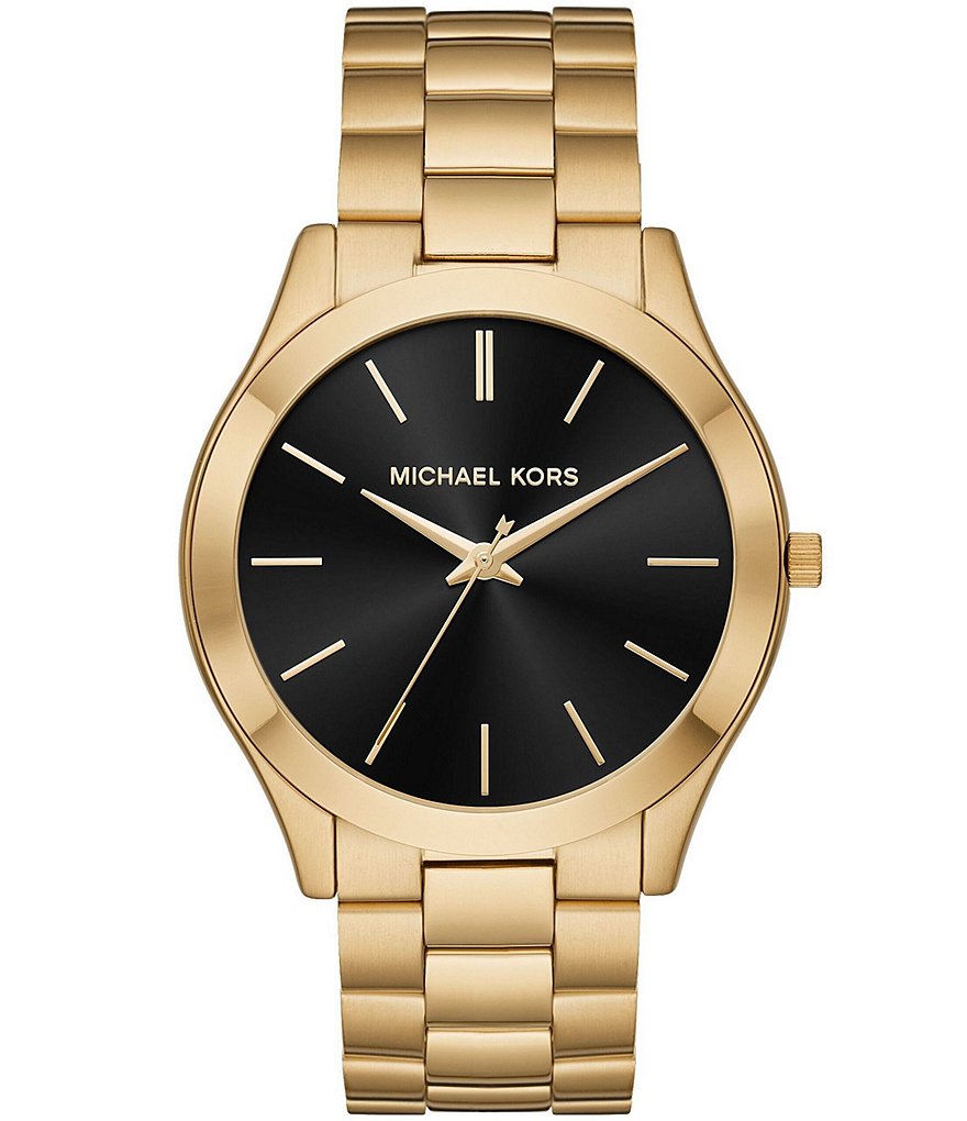 Slim gold 2024 watch mens