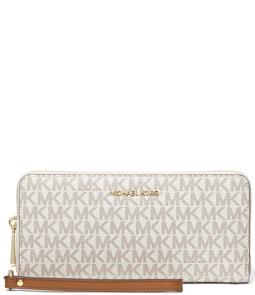 Michael Kors Signature Logo Jet Set Travel Continental Wristlet - Main Image
