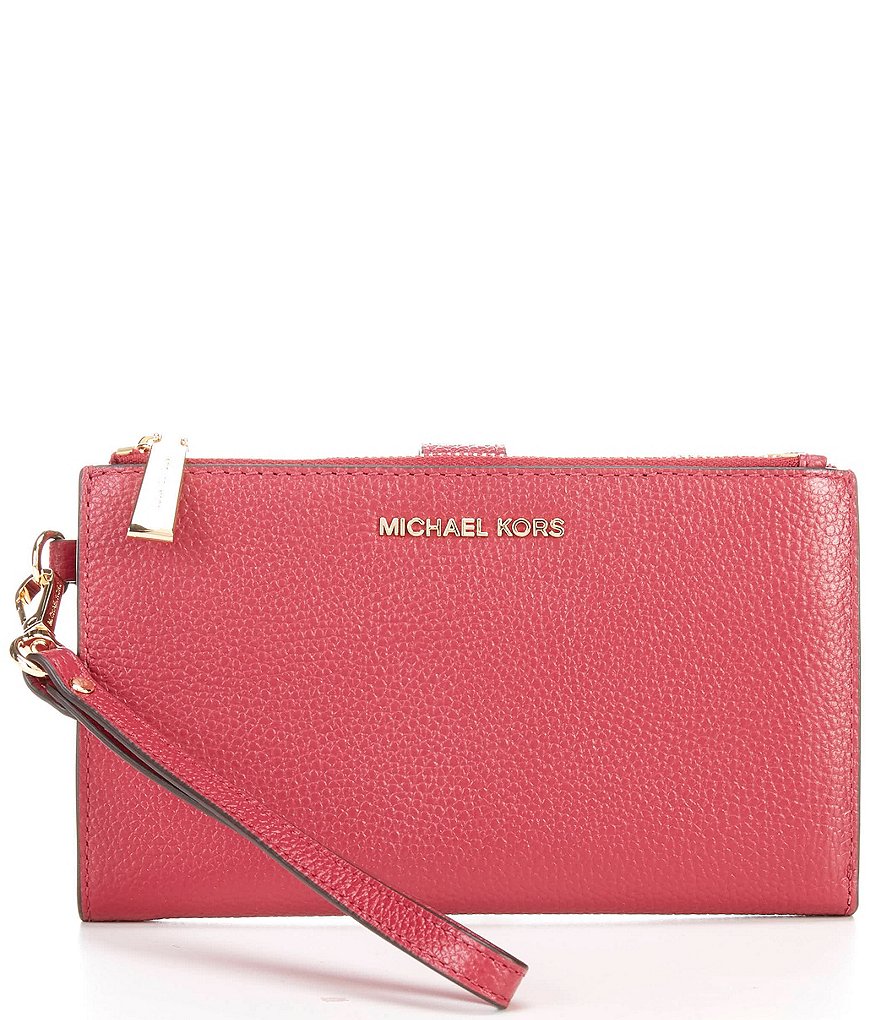 Michael Kors Adele Double Zip Gold Tone Wristlet | Dillard's