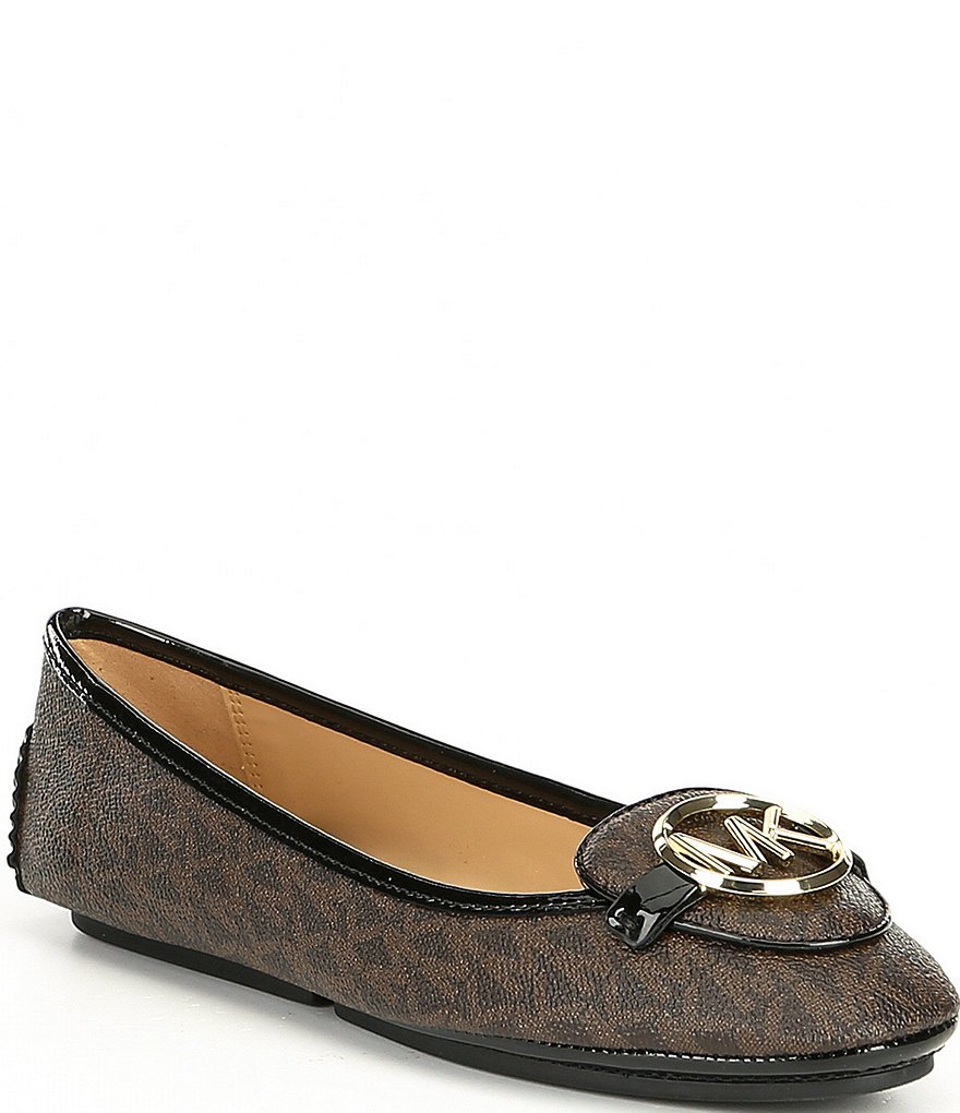 MICHAEL Michael Kors Lillie Logo Leather Moccasins | Dillard's