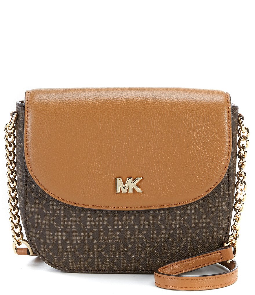 Michael Kors Signature Half Dome Cross Body Colorblock Bag Michael Kors Signature Half Dome Cross Body Colorblock Bag