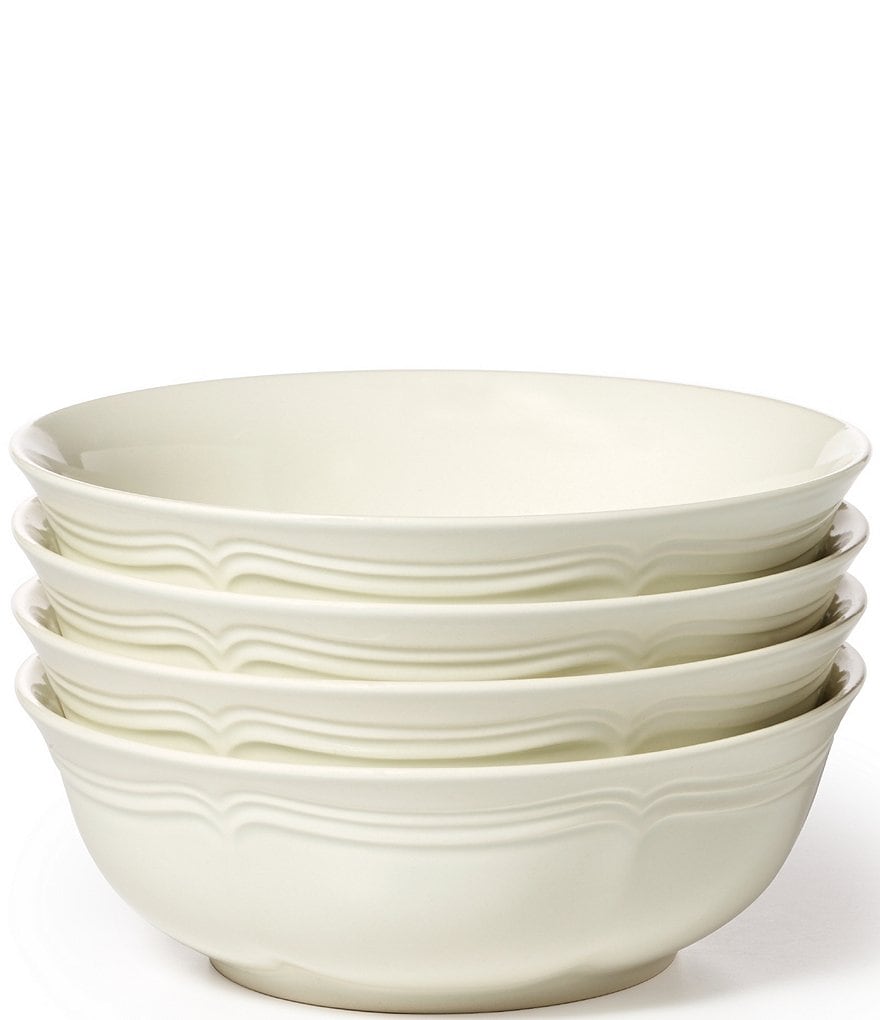 Mikasa French Countryside Rippled Baroque Stoneware Cereal Bowls ... Mikasa French Countryside Rippled Baroque Stoneware Cereal Bowls ...