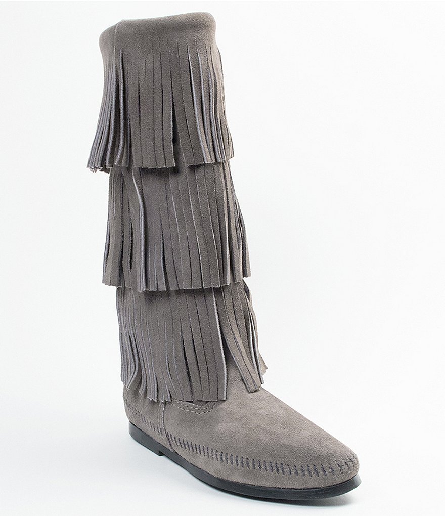 minnetonka 3 layer fringe boot