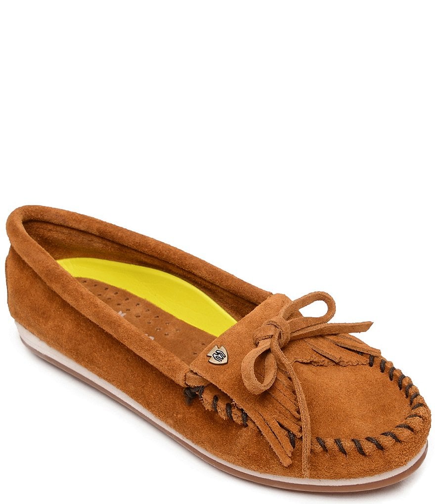 Minnetonka kilty sale suede