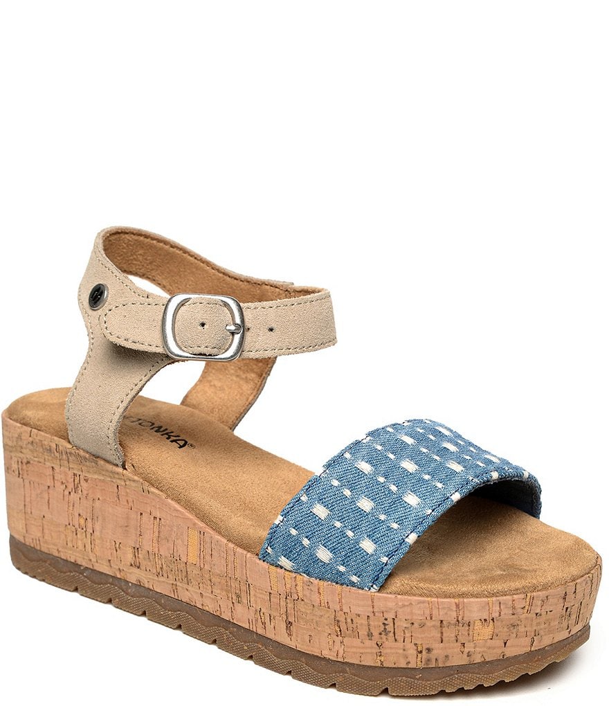 Minnetonka deals wedge heels