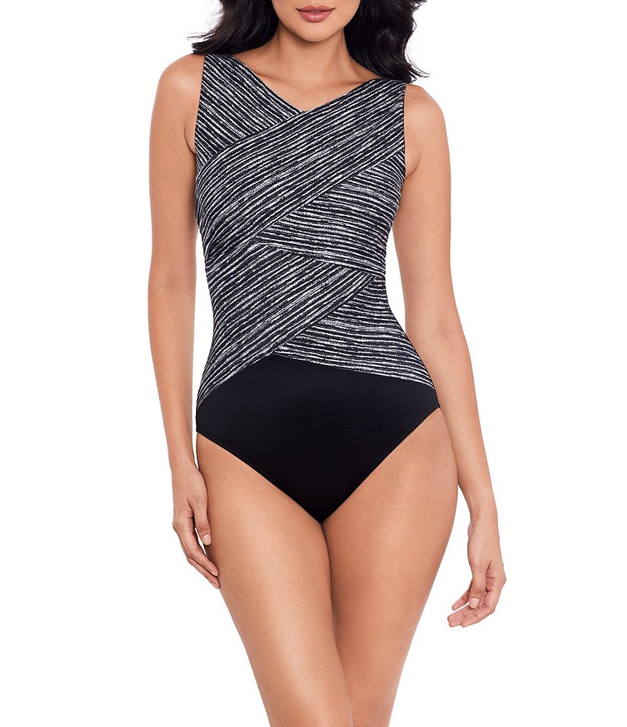 Miraclesuit Selenite Brio Printed High Neck Layered