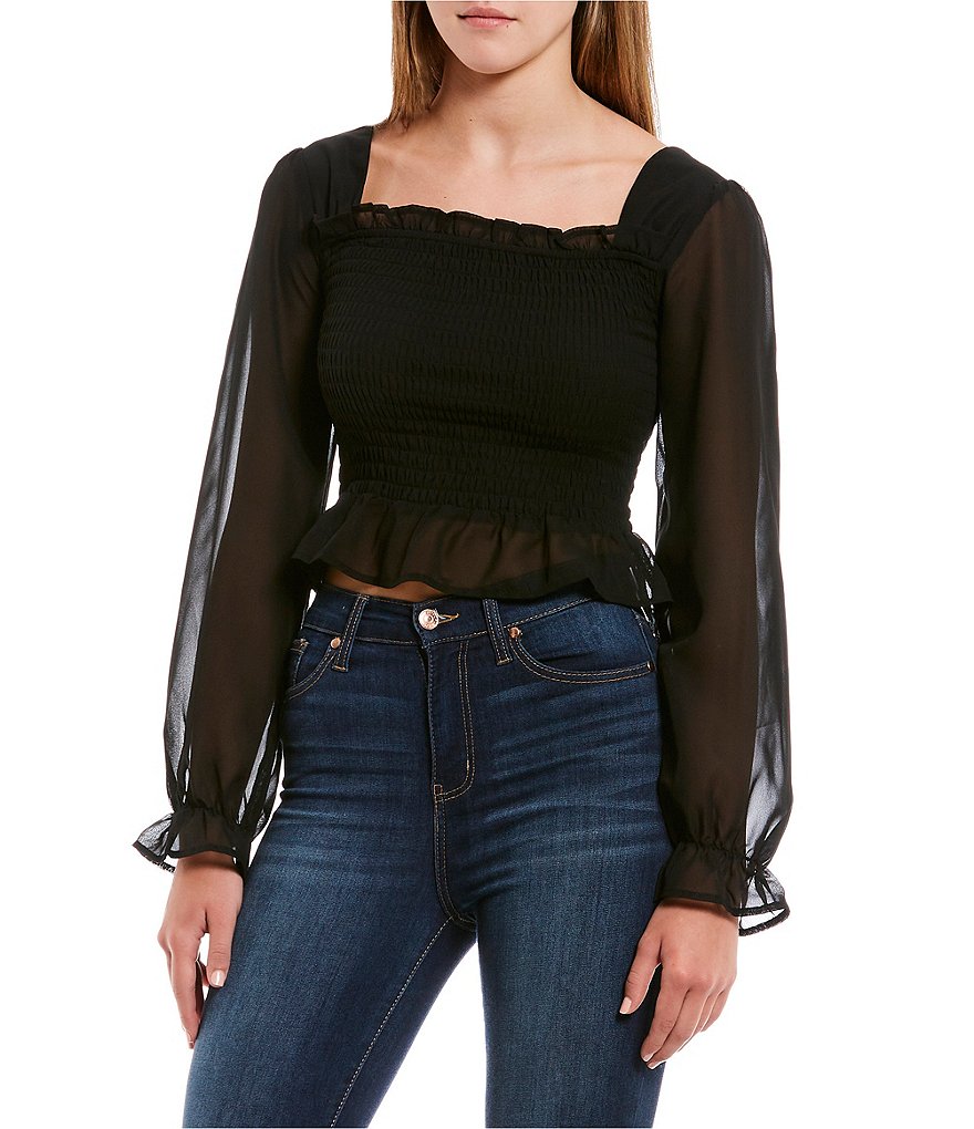 G. Label by Goop Skinner Ruffle-Trim Top