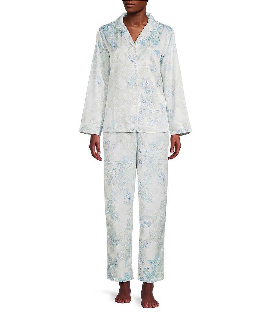 Miss elaine 2024 satin pajamas