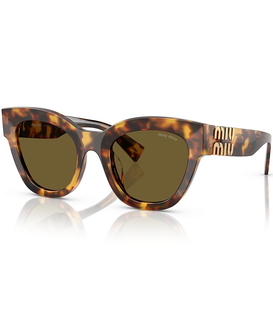 Miu Miu SMU51Z Rectangle Sunglasses | Fashion Eyewear US