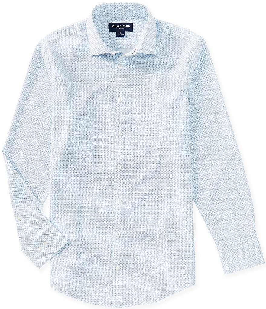 Mizzen+Main Leeward Crest Dot Long Sleeve Woven Shirt