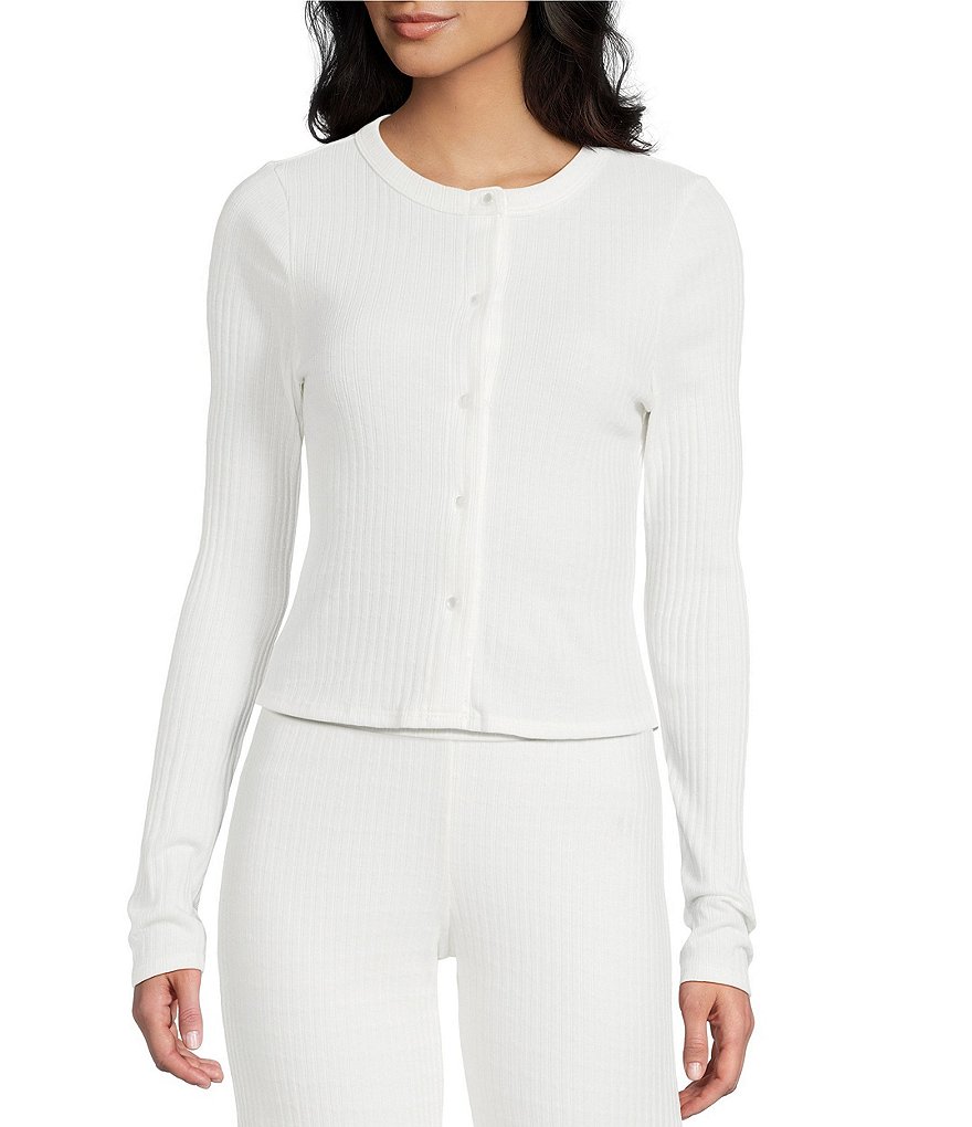 トップス moa Moa Moa Button Front Long Sleeve Top | Dillard's