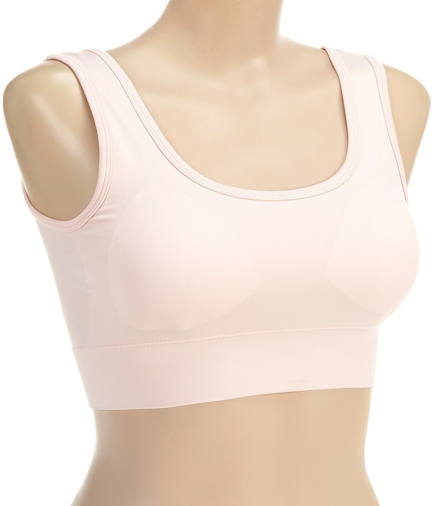 MRULIC sports bras for women Women's Seamless MID Solid Color