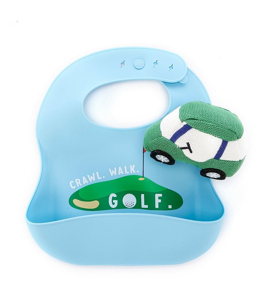 Mud Pie Baby Golf Silicon Bib & Rattle Set Dillard's
