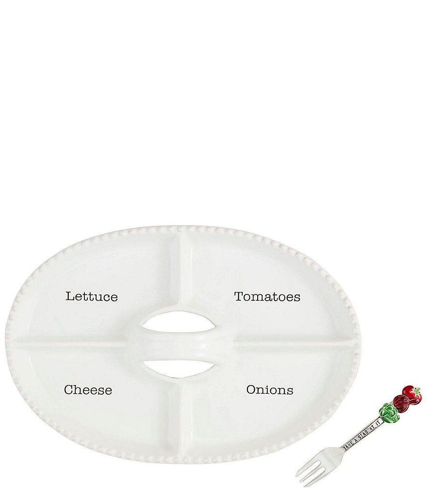 Mud Pie Circa Sectioned Toppings Platter