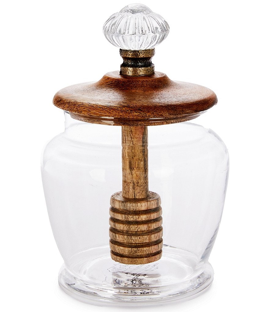 Mud Pie Glass Door Knob Honey Jar