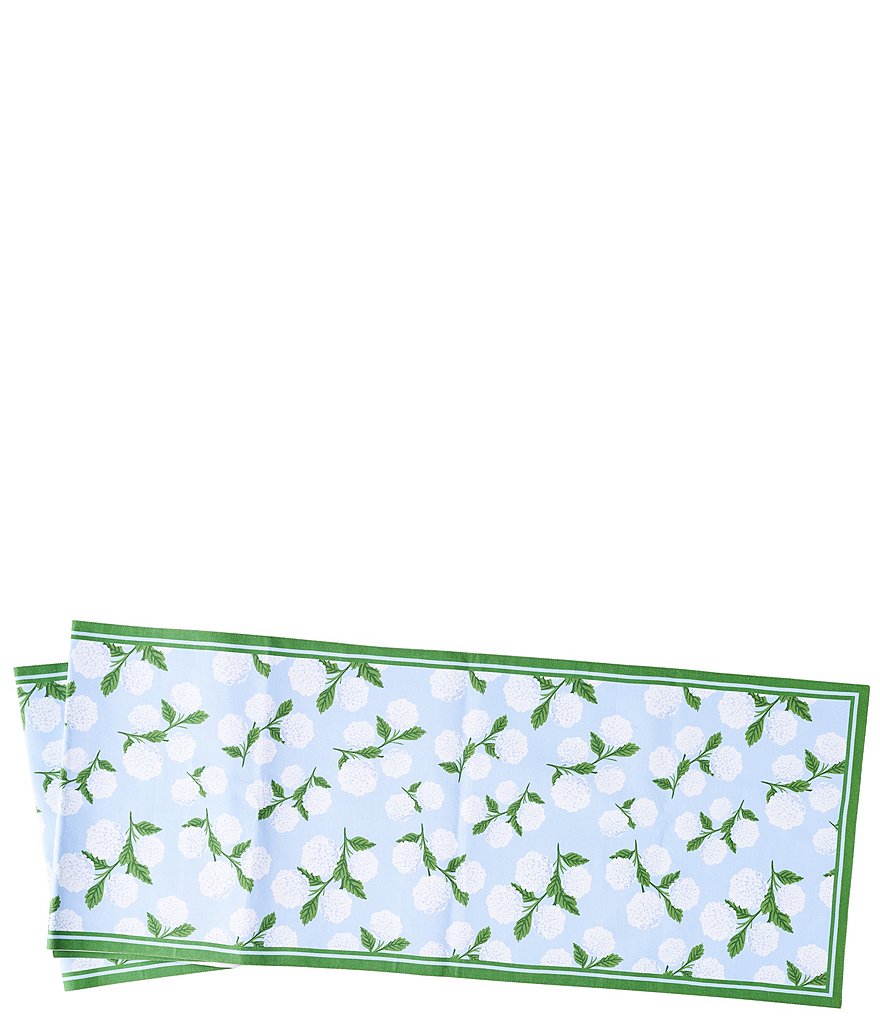 Mud Pie Hydrangea Table Runner
