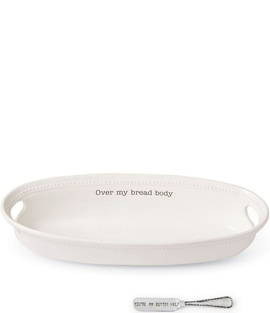 Mud Pie Over My Bread Body Basket Serve Set