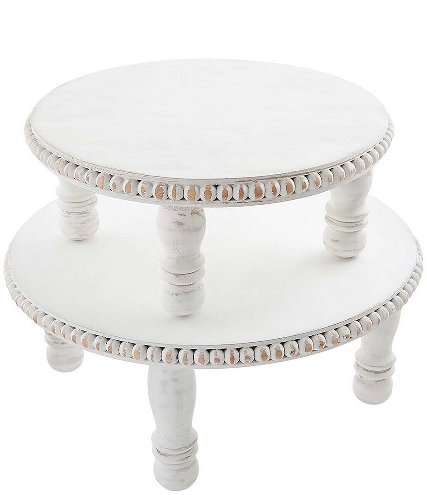 Mudpie White Bead Tray & Cloche Set – The Leopard Antler Boutique