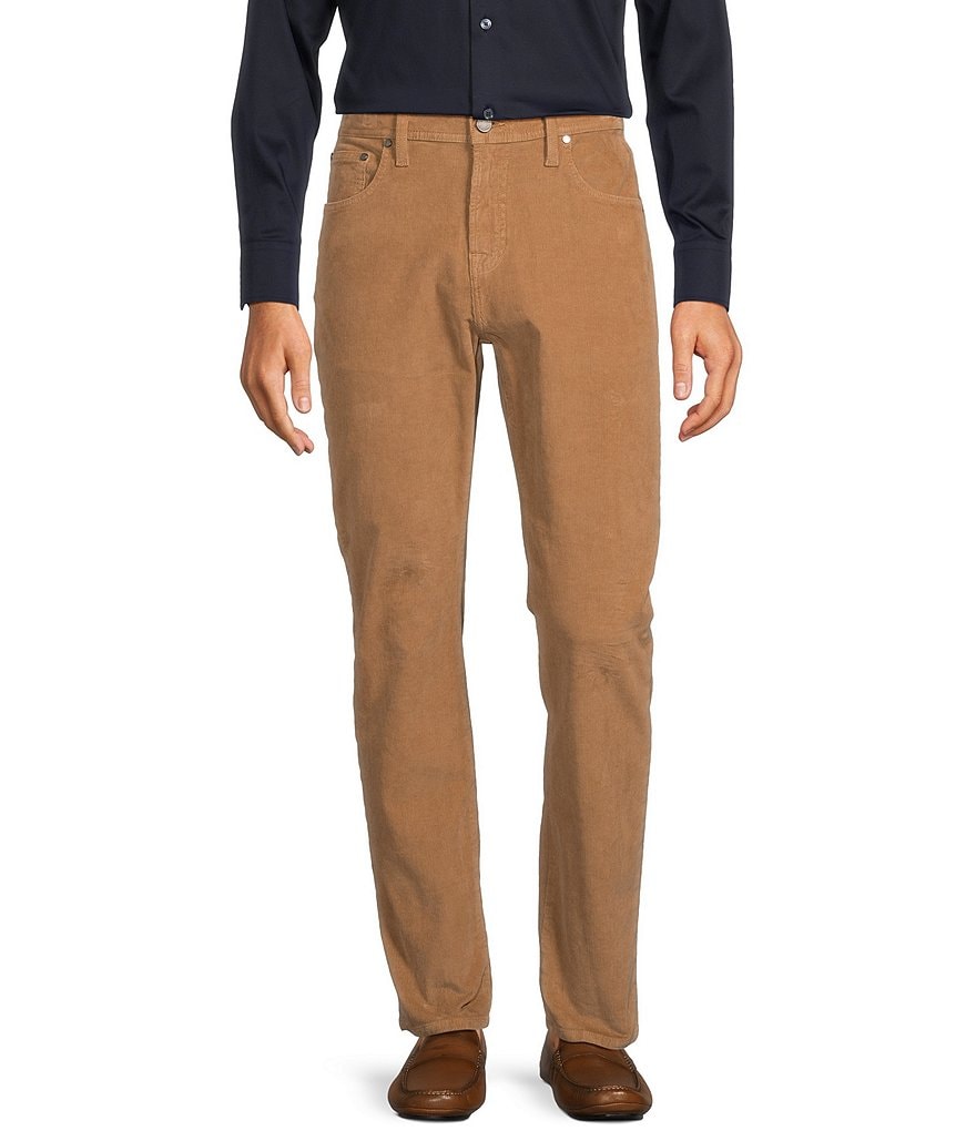 Brown Corduroy Pants Men - Slim Fit Colored Pants