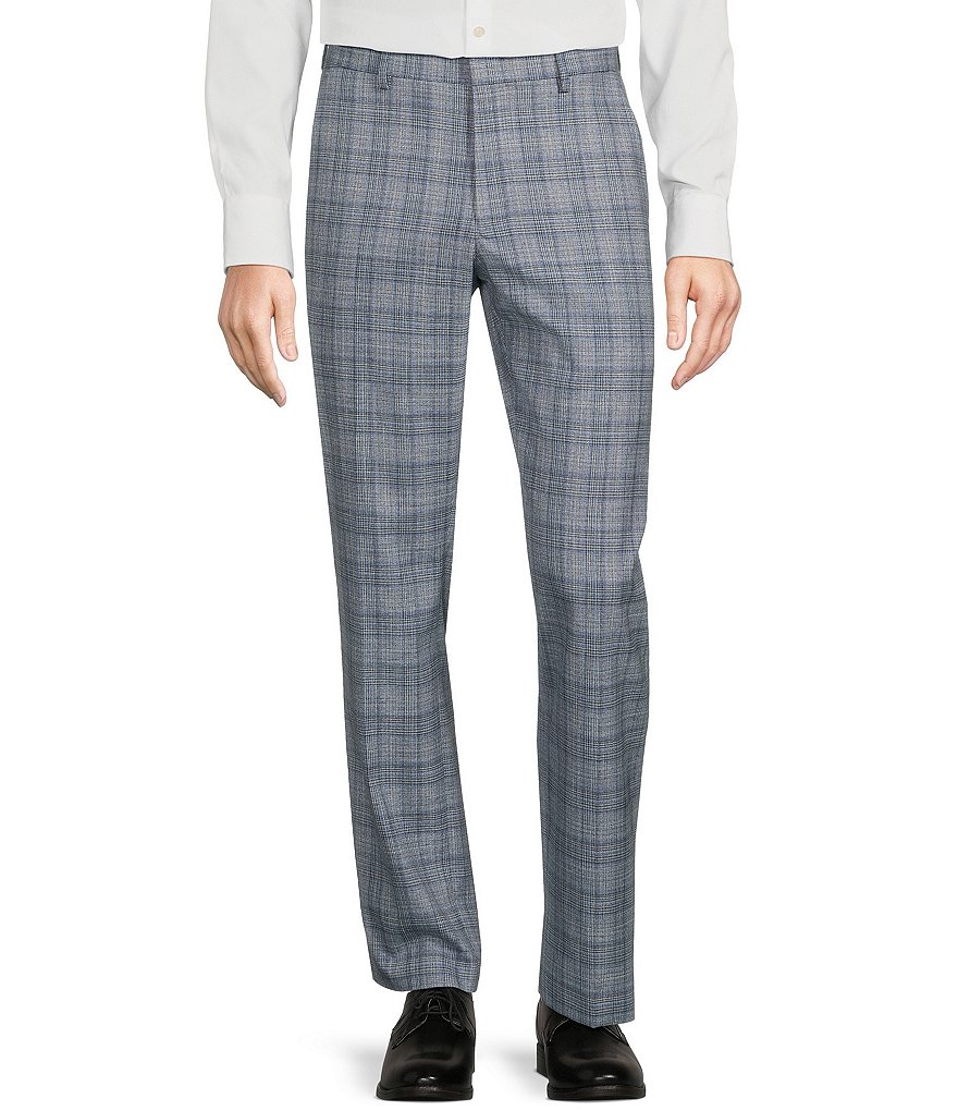 Murano Alex Slim-Fit Glen Flat Front Plaid Dress Pants | Dillard's