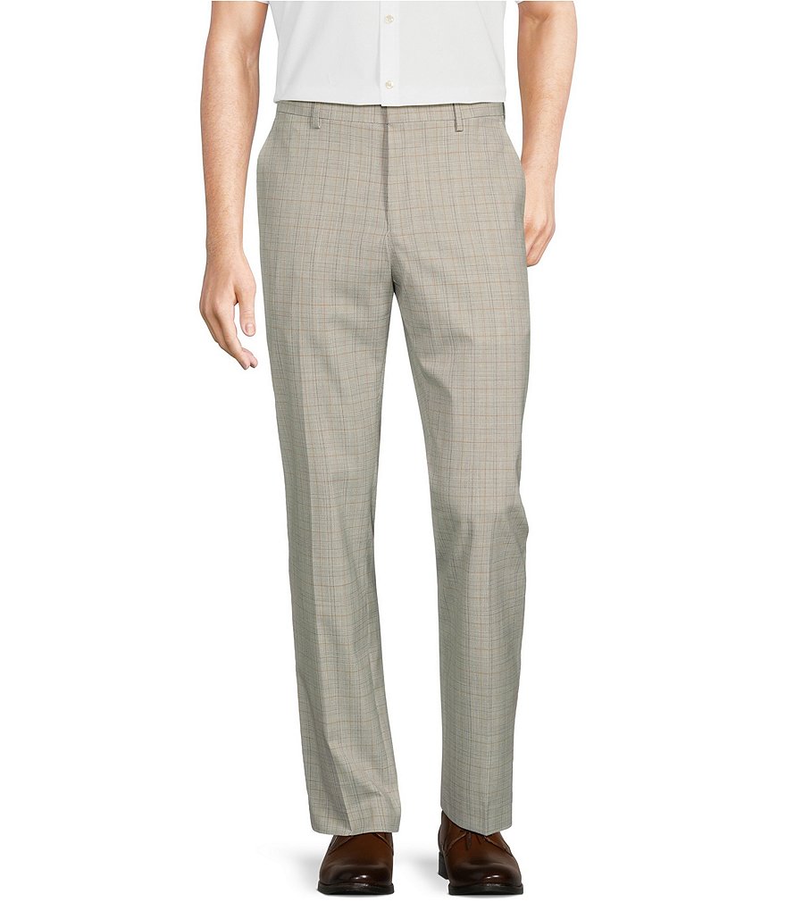 Murano Alex Slim-Fit Glen Plaid Flat Front Dress Pants | Dillard's